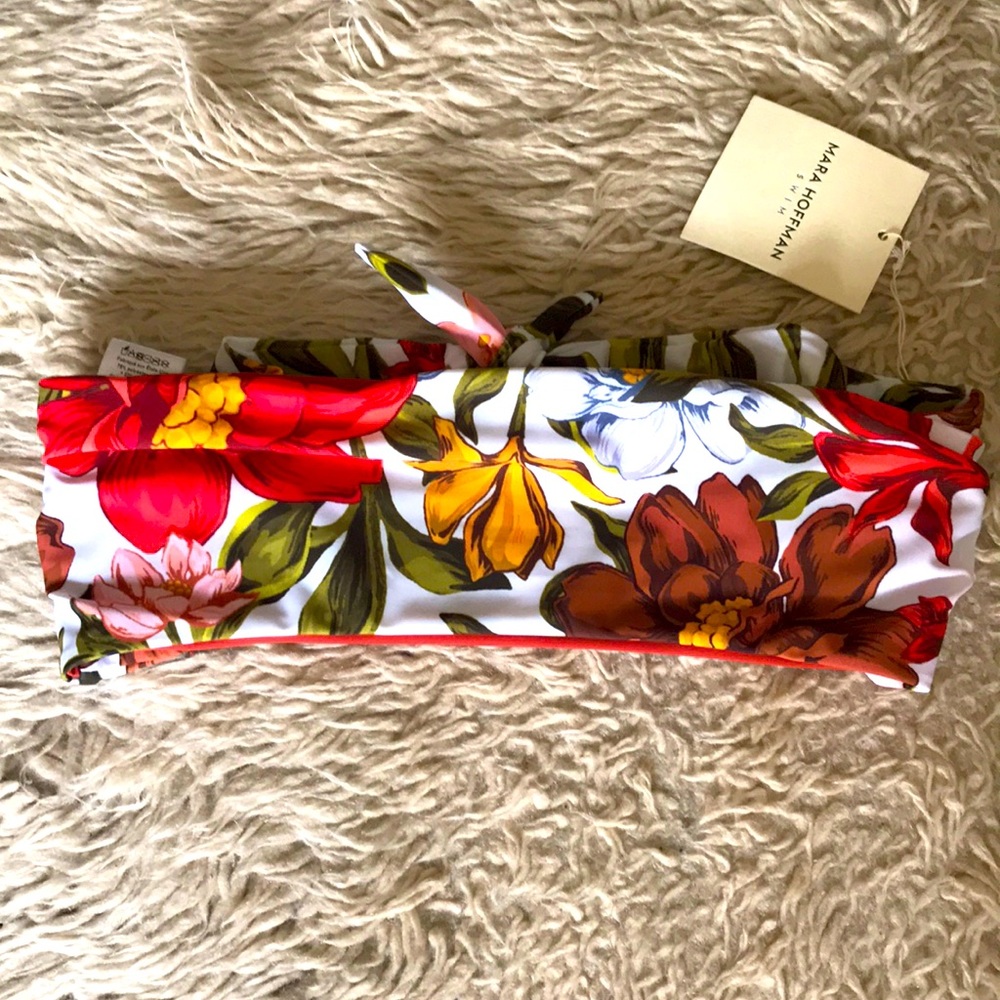 NWT Mara Hoffman bandeau bikini top